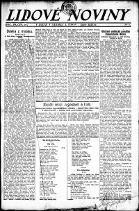 Lidov noviny z 1.2.1920, edice 1, strana 1