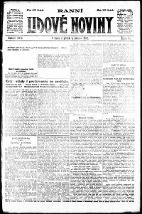 Lidov noviny z 1.3.1918, edice 1, strana 1