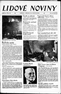 Lidov noviny z 1.3.1933, edice 2, strana 1