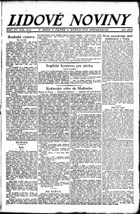 Lidov noviny z 1.4.1921, edice 3, strana 1