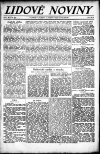 Lidov noviny z 1.4.1922, edice 2, strana 1