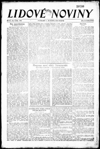 Lidov noviny z 1.4.1924, edice 1, strana 1