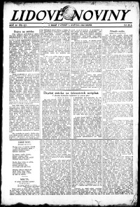 Lidov noviny z 1.5.1923, edice 1, strana 1