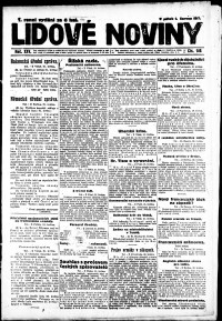 Lidov noviny z 1.6.1917, edice 2, strana 1