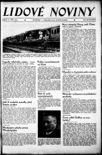 Lidov noviny z 1.6.1933, edice 2, strana 1