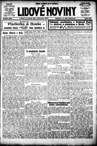 Lidov noviny z 1.7.1914, edice 3, strana 1