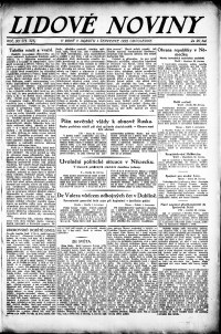 Lidov noviny z 1.7.1922, edice 2, strana 1
