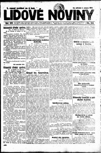 Lidov noviny z 1.8.1917, edice 2, strana 1