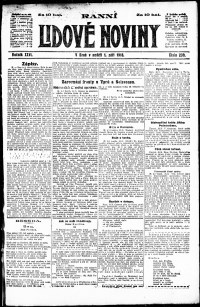 Lidov noviny z 1.9.1918, edice 1, strana 1