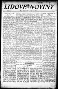 Lidov noviny z 1.9.1922, edice 1, strana 1