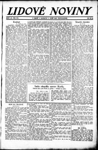 Lidov noviny z 1.9.1923, edice 1, strana 1