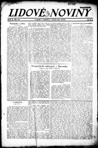 Lidov noviny z 1.10.1923, edice 1, strana 1