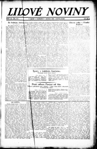 Lidov noviny z 1.10.1923, edice 2, strana 1