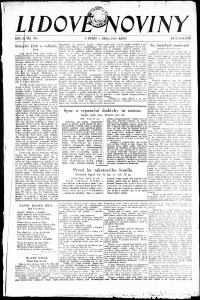 Lidov noviny z 1.10.1929, edice 1, strana 1