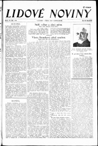 Lidov noviny z 1.10.1929, edice 2, strana 1