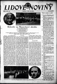 Lidov noviny z 1.10.1934, edice 1, strana 1