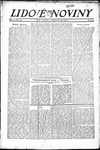 Lidov noviny z 1.12.1923, edice 1, strana 1