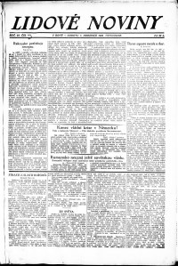 Lidov noviny z 1.12.1923, edice 2, strana 1