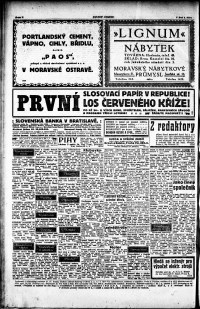 Lidov noviny z 2.2.1921, edice 1, strana 8