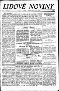 Lidov noviny z 2.3.1923, edice 2, strana 1
