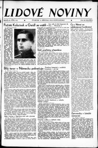 Lidov noviny z 2.3.1933, edice 2, strana 1