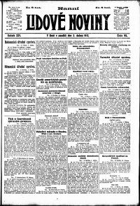 Lidov noviny z 2.4.1917, edice 1, strana 1