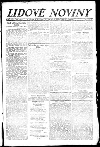 Lidov noviny z 2.4.1920, edice 2, strana 1