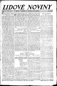 Lidov noviny z 2.4.1921, edice 1, strana 1