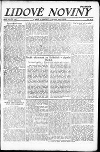 Lidov noviny z 2.4.1923, edice 1, strana 1