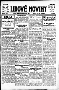 Lidov noviny z 2.5.1917, edice 2, strana 1