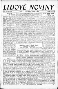 Lidov noviny z 2.5.1924, edice 1, strana 1