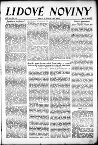 Lidov noviny z 2.6.1934, edice 1, strana 1