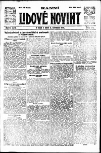 Lidov noviny z 2.7.1918, edice 1, strana 1
