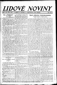 Lidov noviny z 2.7.1920, edice 1, strana 1