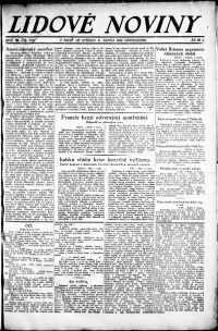 Lidov noviny z 2.8.1922, edice 2, strana 1