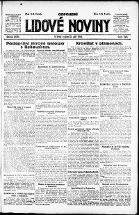 Lidov noviny z 2.9.1919, edice 1, strana 1