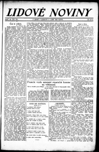 Lidov noviny z 2.9.1922, edice 1, strana 1