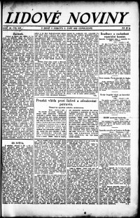 Lidov noviny z 2.9.1922, edice 2, strana 1