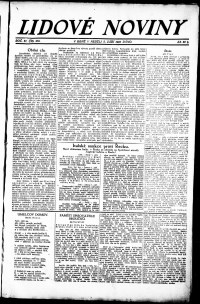 Lidov noviny z 2.9.1923, edice 1, strana 1