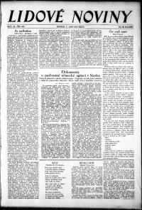 Lidov noviny z 2.9.1934, edice 1, strana 1