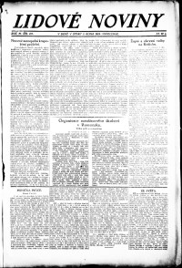 Lidov noviny z 2.10.1923, edice 2, strana 1