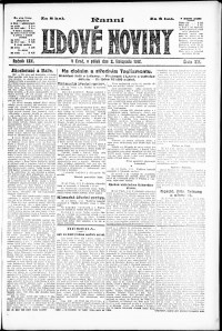 Lidov noviny z 2.11.1917, edice 1, strana 1