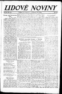 Lidov noviny z 2.11.1922, edice 1, strana 1