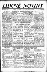 Lidov noviny z 2.11.1922, edice 2, strana 1