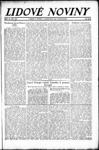 Lidov noviny z 2.11.1923, edice 2, strana 1