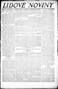 Lidov noviny z 2.12.1920, edice 1, strana 1