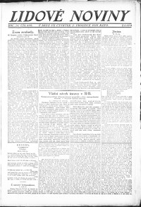 Lidov noviny z 2.12.1920, edice 3, strana 1