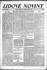Lidov noviny z 2.12.1922, edice 1, strana 1