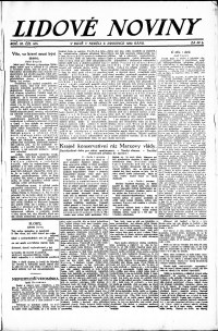 Lidov noviny z 2.12.1923, edice 1, strana 1