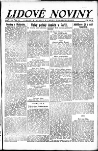 Lidov noviny z 3.1.1920, edice 2, strana 1